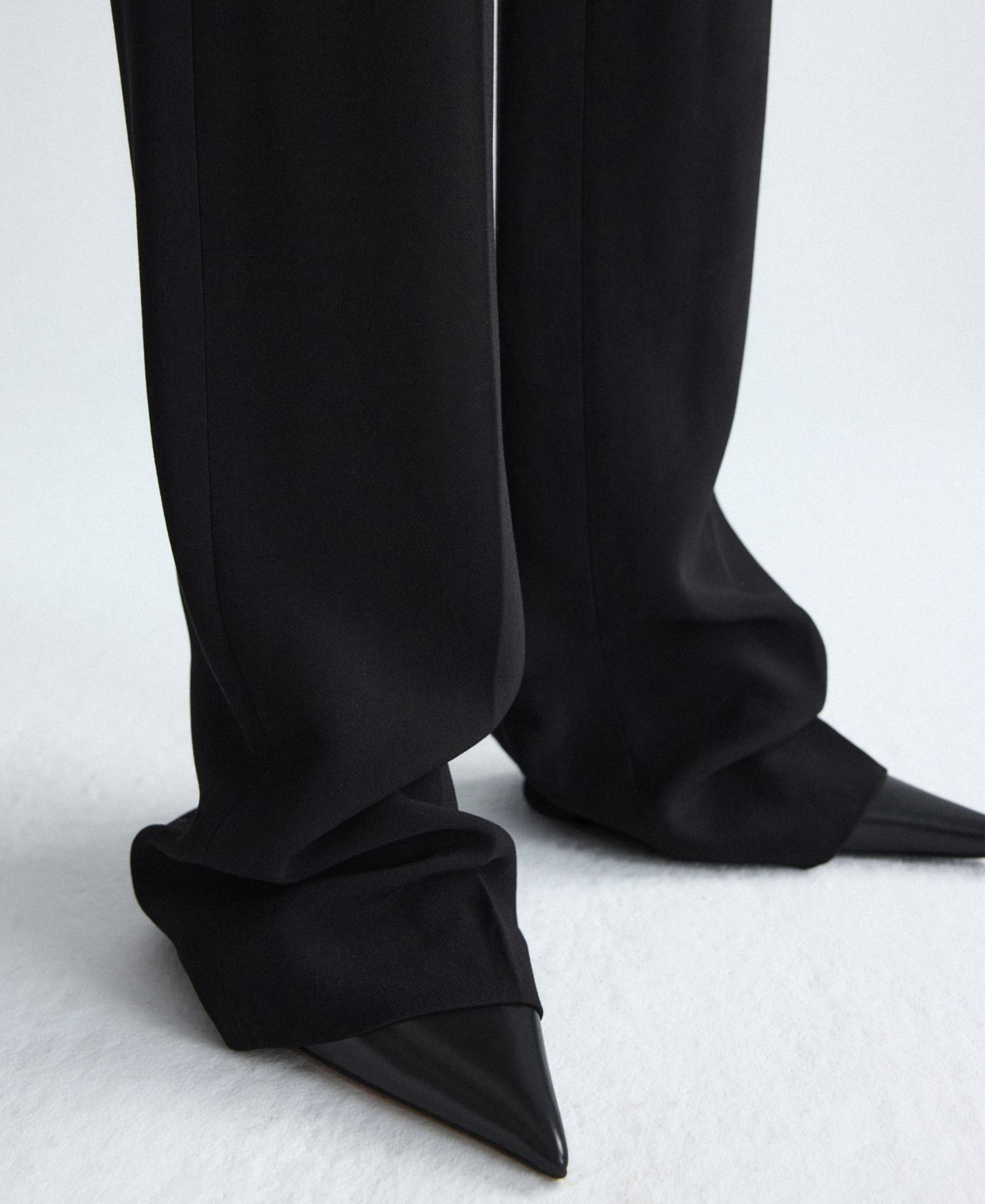 Women's Selection Wide-Leg Wool Suit Trousers