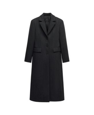Women's Selection Tailored Wool-Blend Lapel Collar Coat
