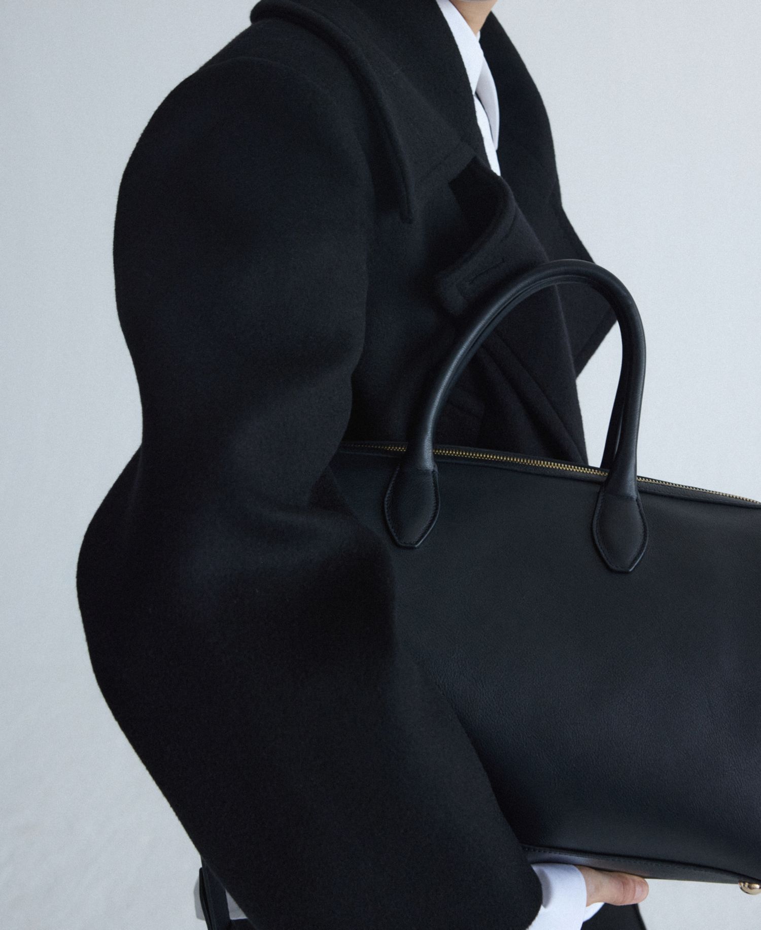 Women's Selection Oversized Wool-Blend Belted Coat