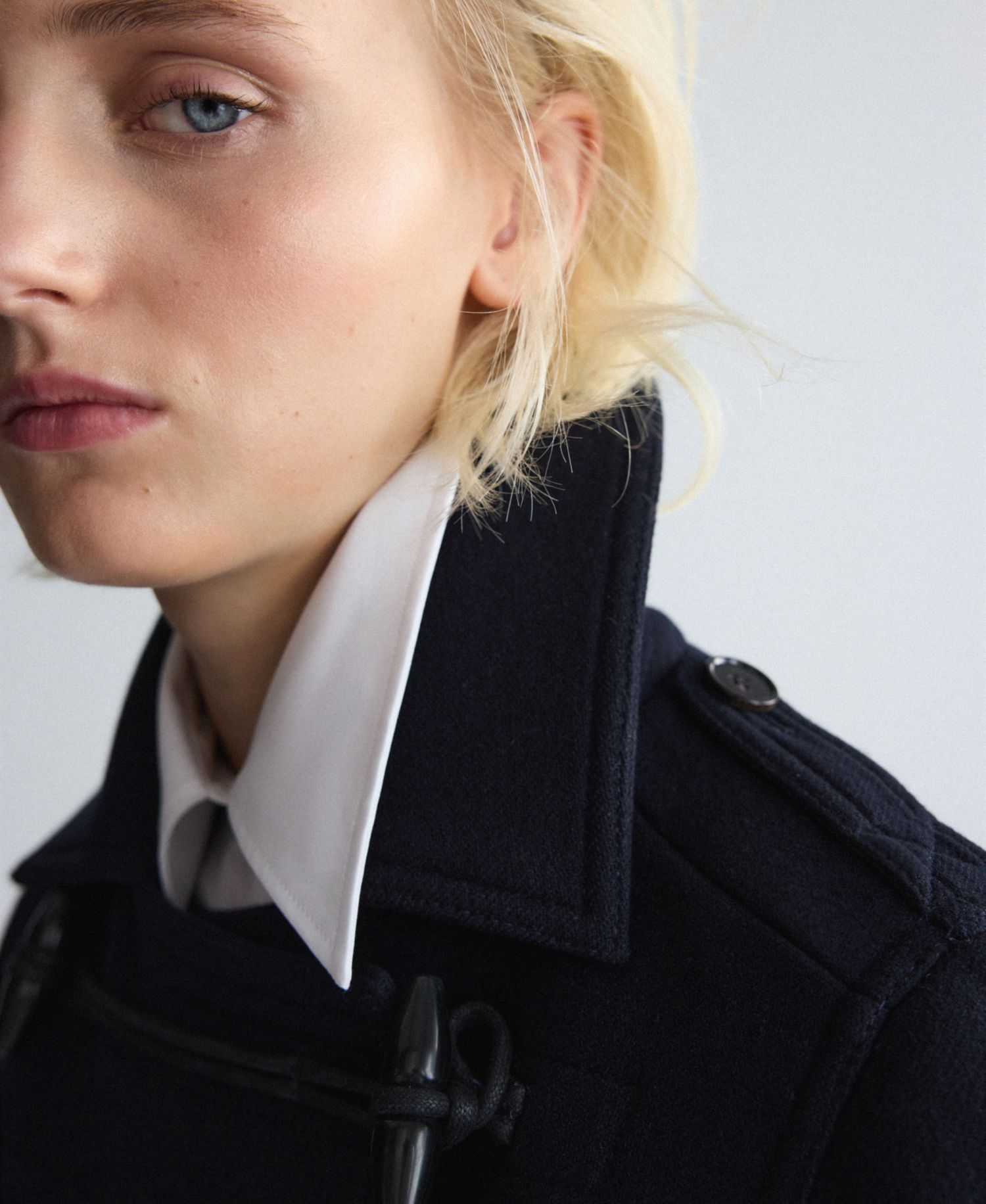 Women's Selection Wool-Blend Cropped Toggle Coat