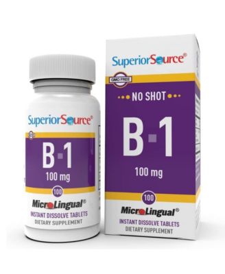 B 1 100 Milligram  100 Sublingual Dissolving Tablets