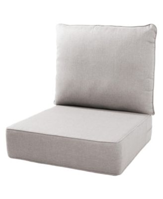 24"x22"x6" Patio Thick Cushions and Pillows Set - Deep Seat Indoor/Outdoor Water and Fade Resistant