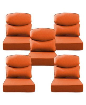 Luxury Smile 24x24x6 Outdoor Cushions, Water Resistant Olefin Deep Seat Cushion for Patio Wicker Chair Sofa