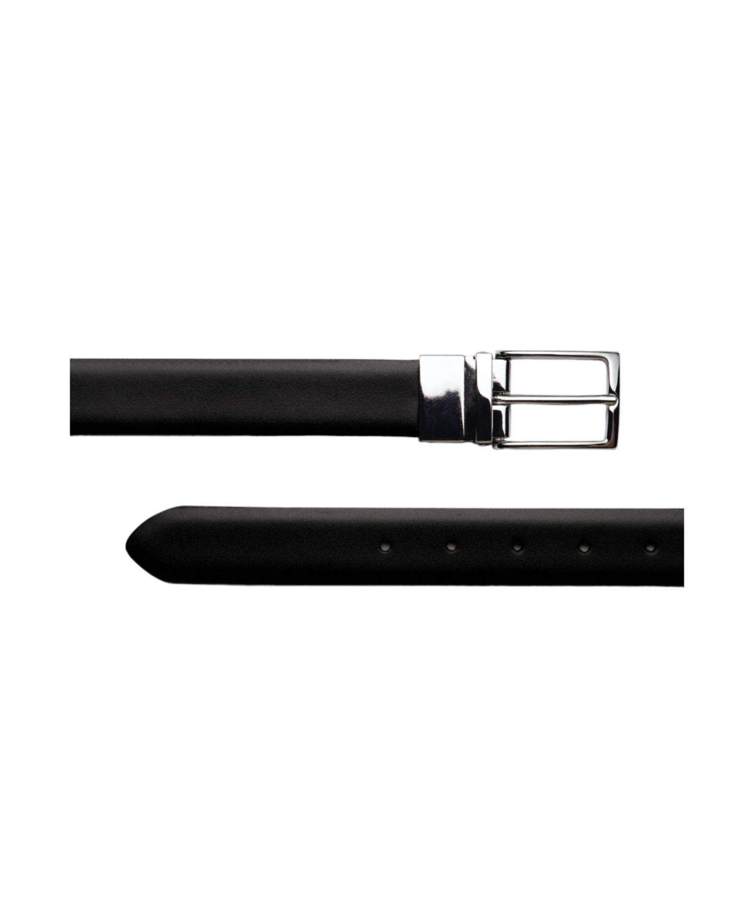 Reversible Italian Leather Brass Buckle Belt