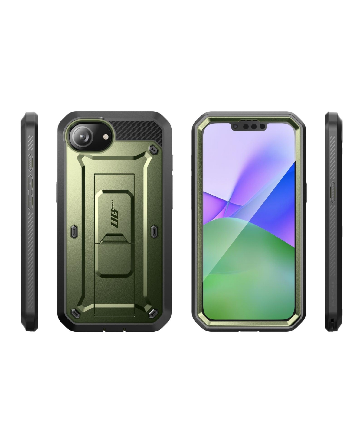 Supcase Unicorn Beetle Pro Rugged Case for Apple iPhone 16e - Dark Green