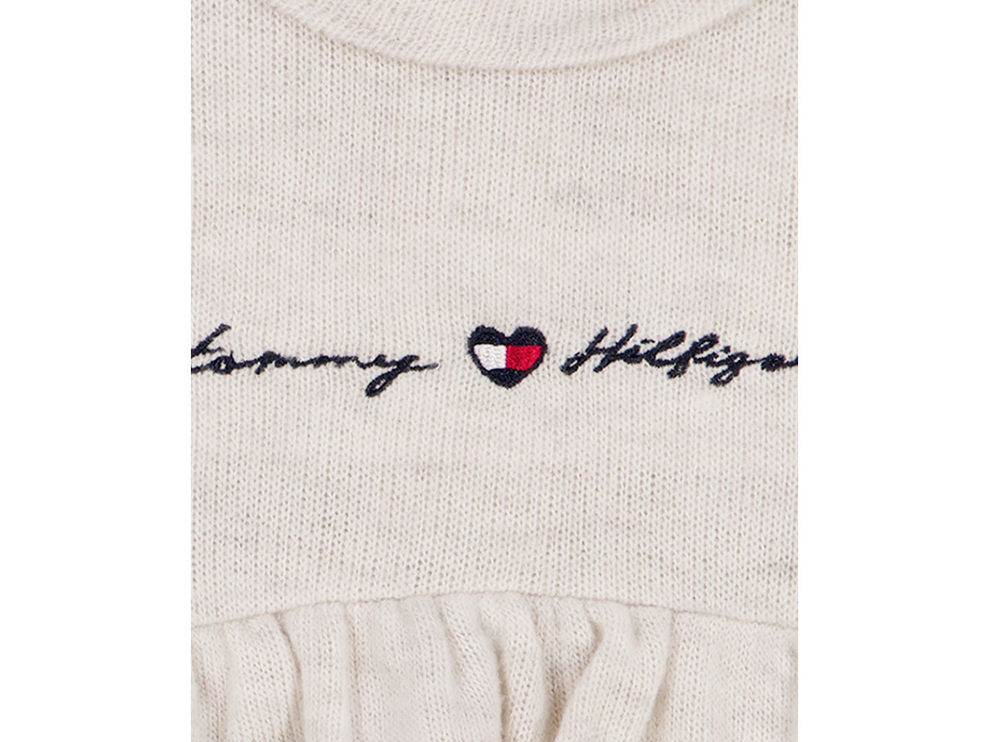 Комплект Tommy Hilfiger Ruffled Long-Sleeve Romper and Headband, 2-Piece Set для девочек-малышей, цвет: Овсяный — фото 5