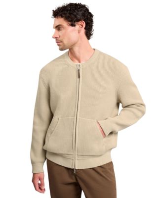 Men's Fontain Knitted Zip Bomber Jacket