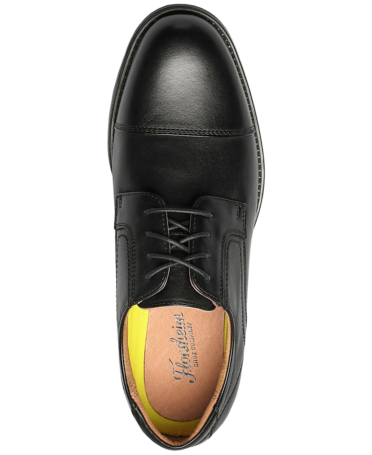 Florsheim Men's Focal Cap-Toe Leather Oxford, цвет: Чёрный — фото 4