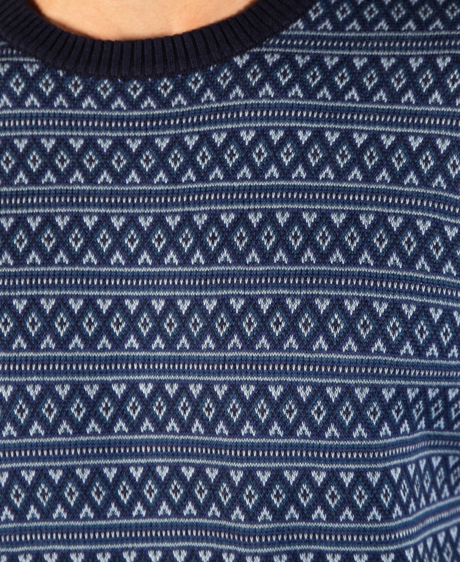 Men's Fairisle Crew Neck Sweater
