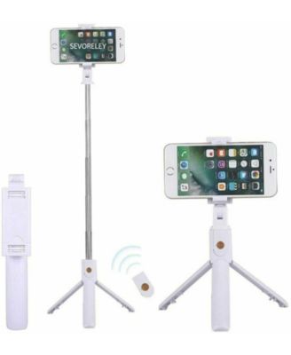 Bluetooth Remote Extendable 3-in-1 Selfie Stick Tripod for iPhone and Samsung Galaxy