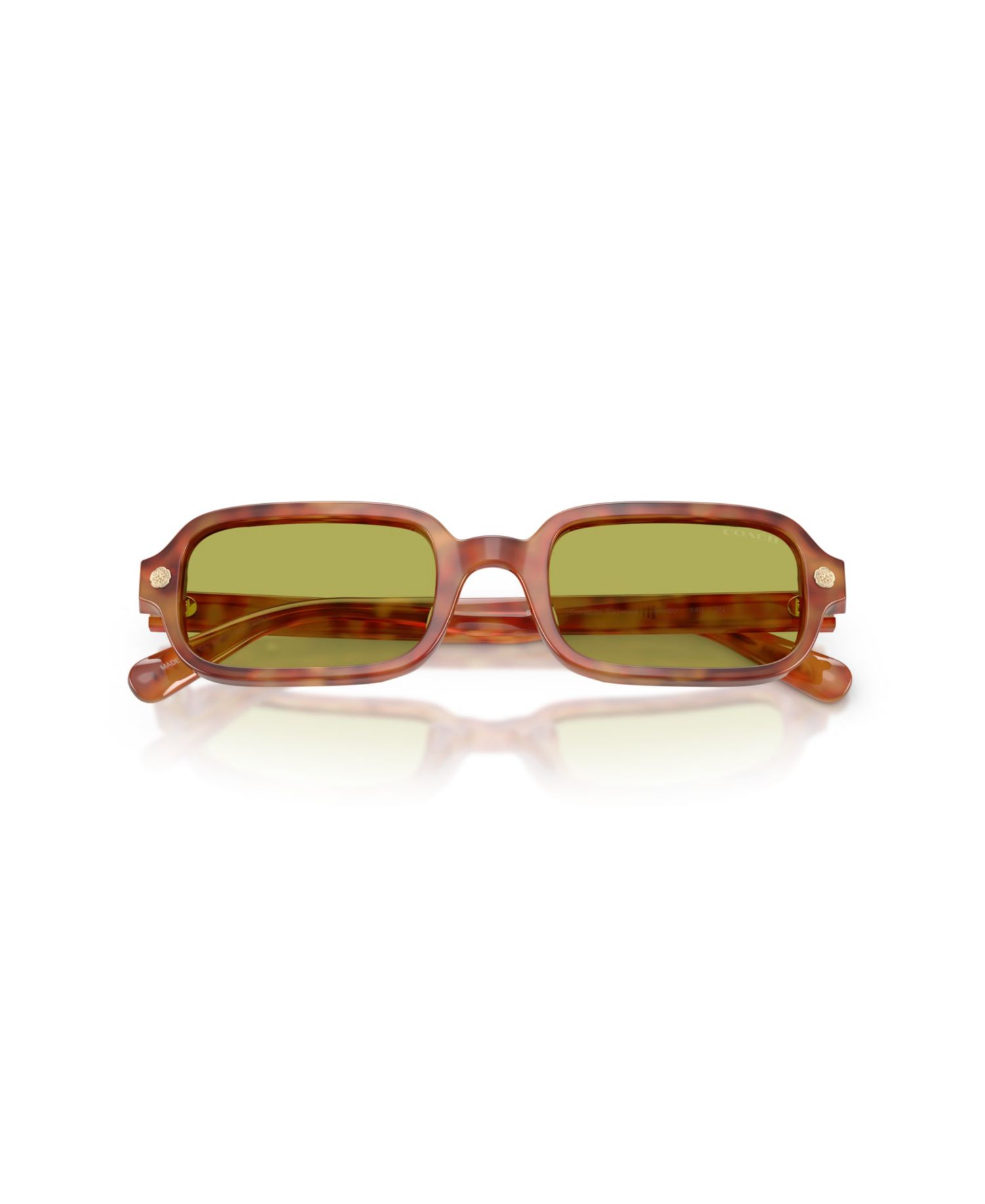 Women's Rectangle Sunglasses, Round Face, Charms HC8465U