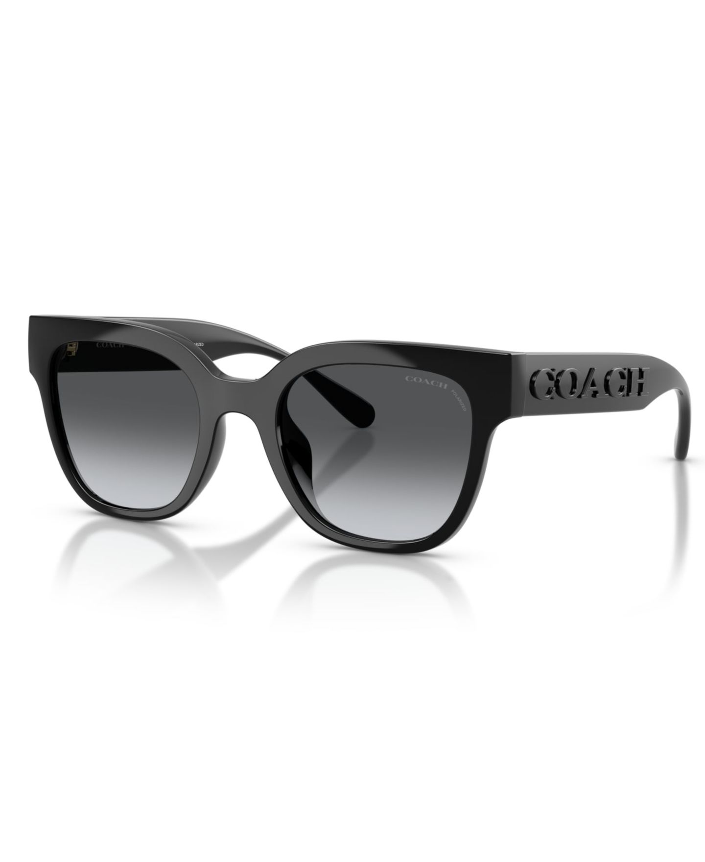 Женские солнцезащитные очки Coach Polarized Sunglasses CFT88 HC8460U, цвет: Чёрный — фото 1