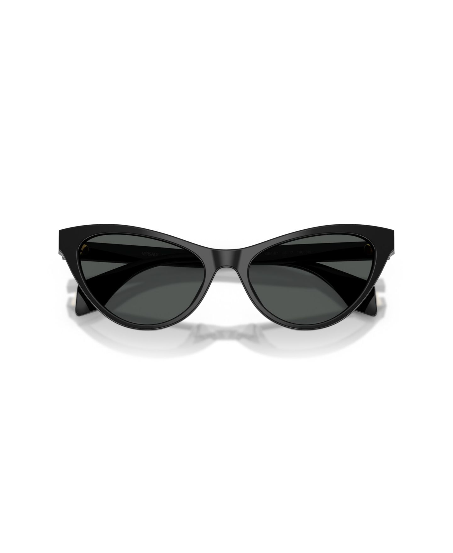 Женские солнцезащитные очки Versace Cat-Eye Sunglasses VE4522U, цвет: Чёрный — фото 5