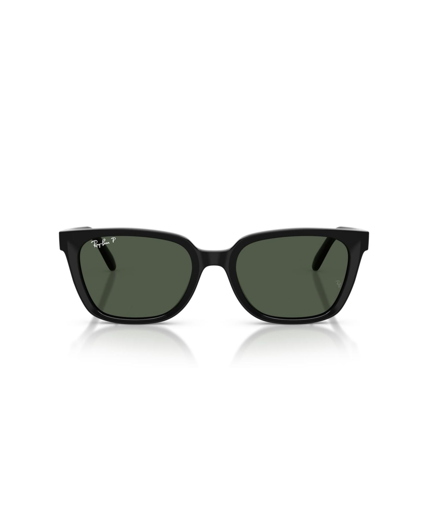 Женские поляризационные солнцезащитные очки Ray-Ban RB2243D геометрической формы, цвет: Чёрный — фото 2