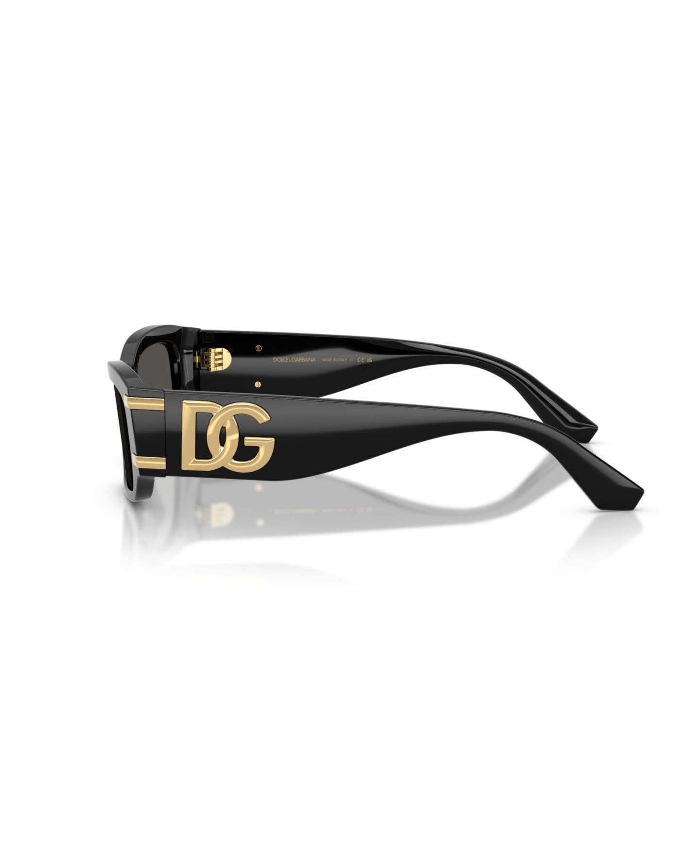 Женские солнцезащитные очки Dolce&Gabbana DG4564 прямоугольные, цвет: Чёрный — фото 3