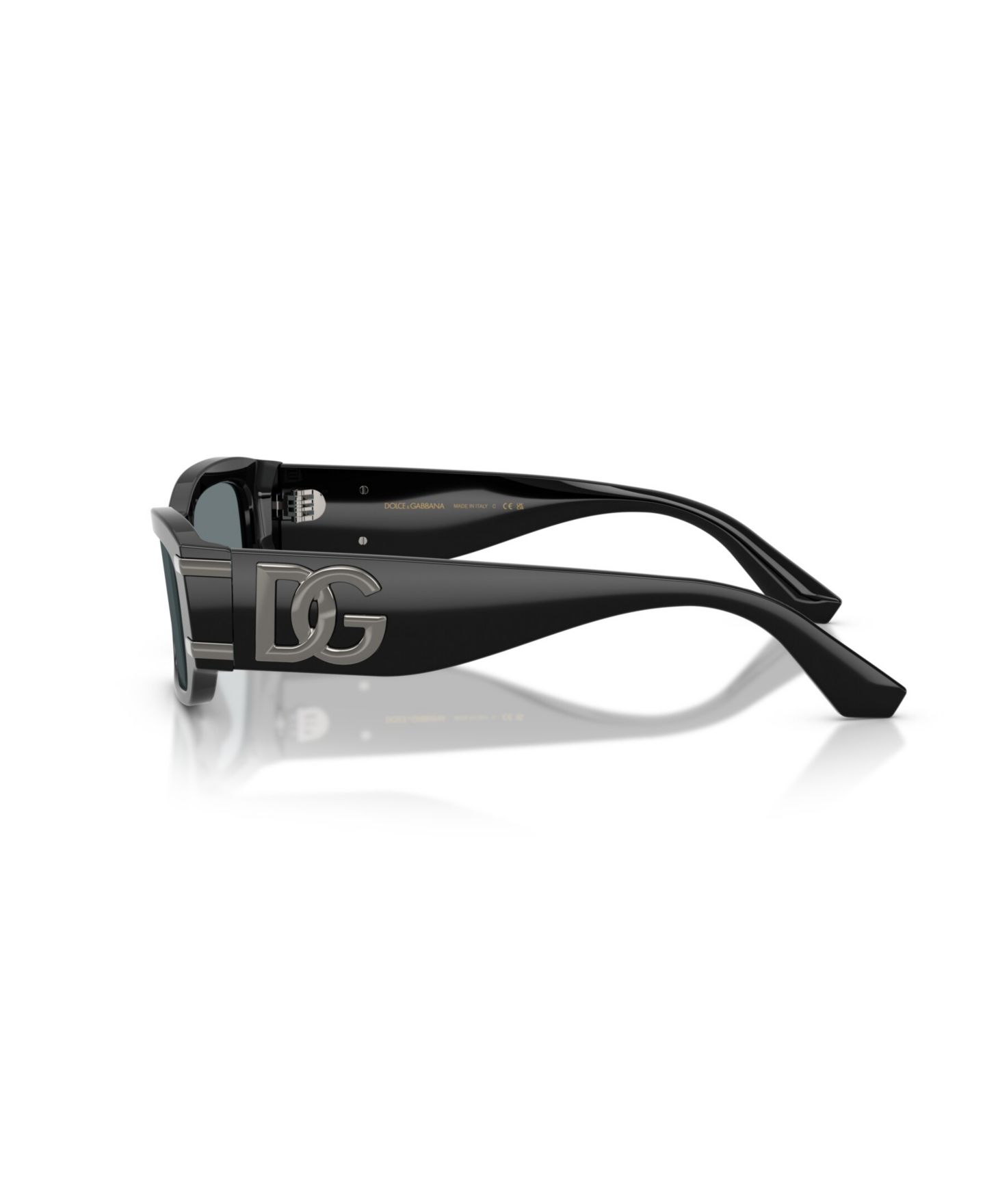 Женские солнцезащитные очки Dolce&Gabbana Rectangle Y2K DG4564, цвет: Чёрный — фото 3