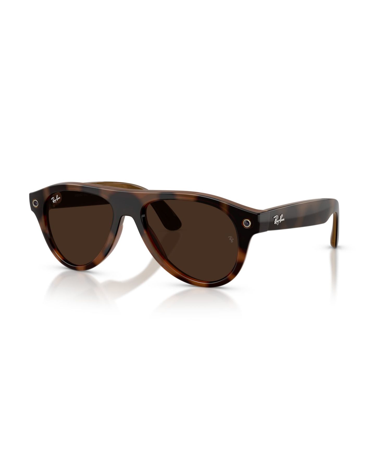 Солнцезащитные смарт-очки Ray-Ban Meta Gen 3 Aviator RW4016 с ИИ и линзами Transitions, цвет: Гавана — фото 8