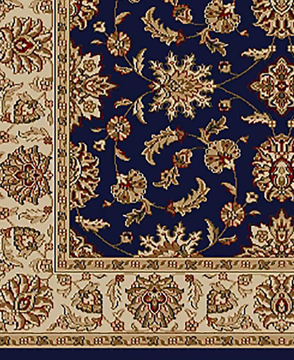 Closeout! Km Home 1592/1082/Navy Pesaro Blue 7'9" x 11' Area Rug