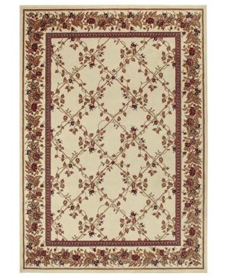 Mink Home - Pesaro Trellis 5'5" x 7'7" Area Rug Ivory