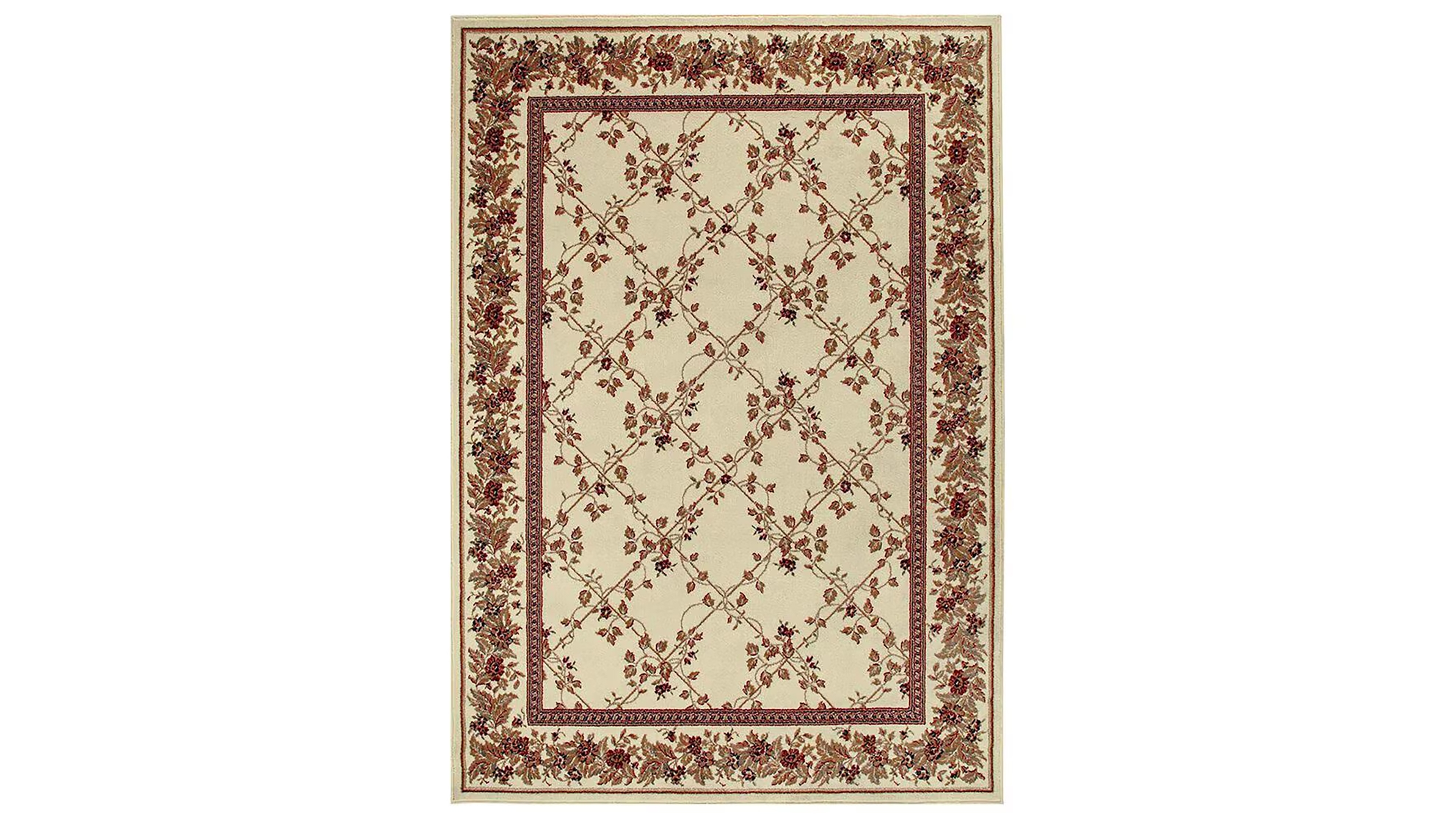 Closeout! Km Home 1590/2002/Ivory Pesaro Ivory 5'5" x 7'7" Area Rug