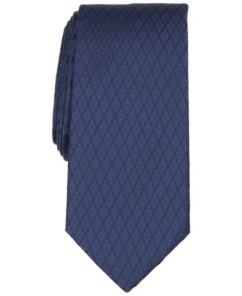 Мужской галстук Perry Ellis Portfolio Vantura Geo Geometric Tie, цвет: Тёмно-синий