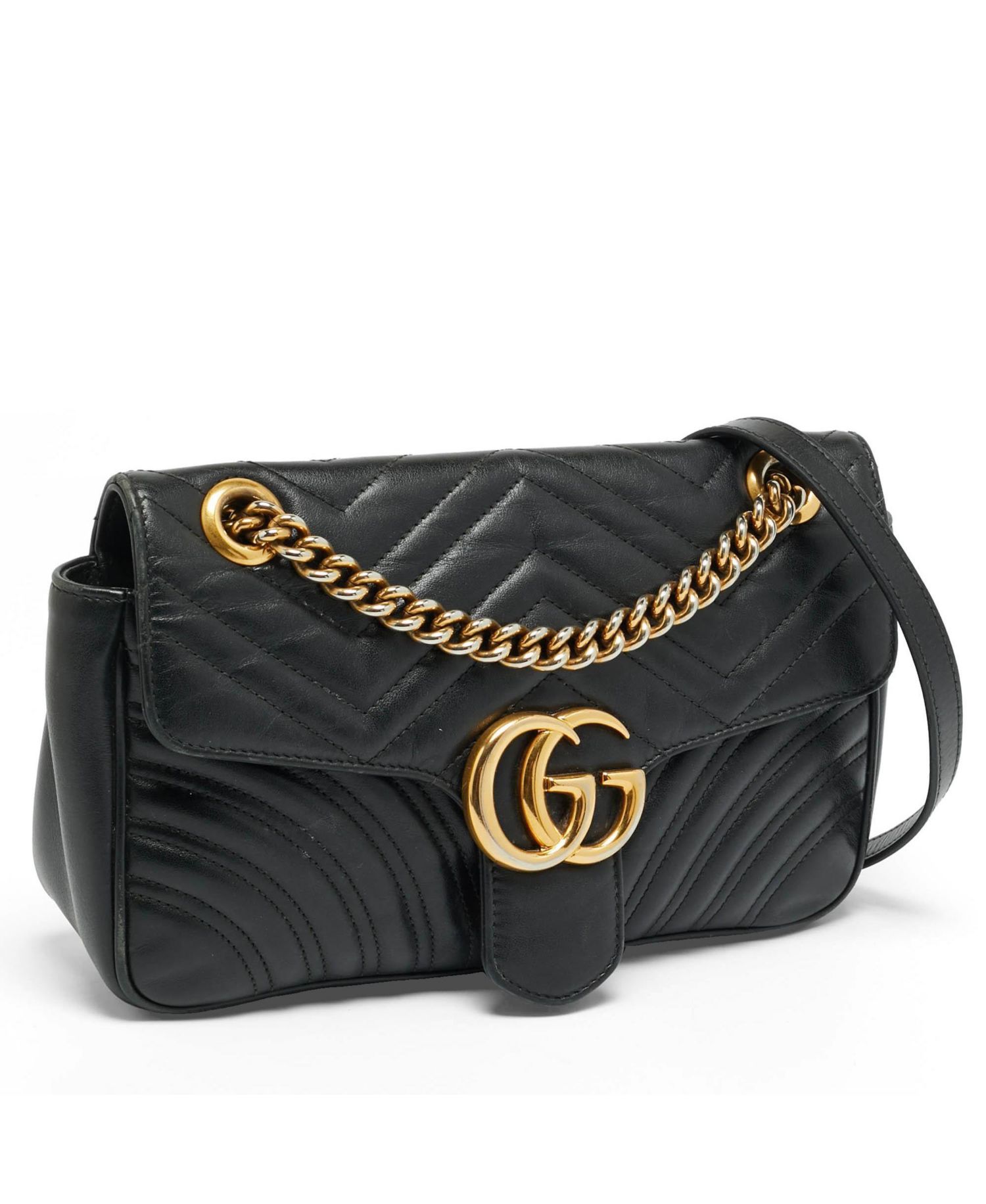 GG Marmont Medium Matelasse Leather Shoulder Bag
