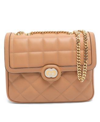 Deco Small Quilted Leather Shoulder Bag