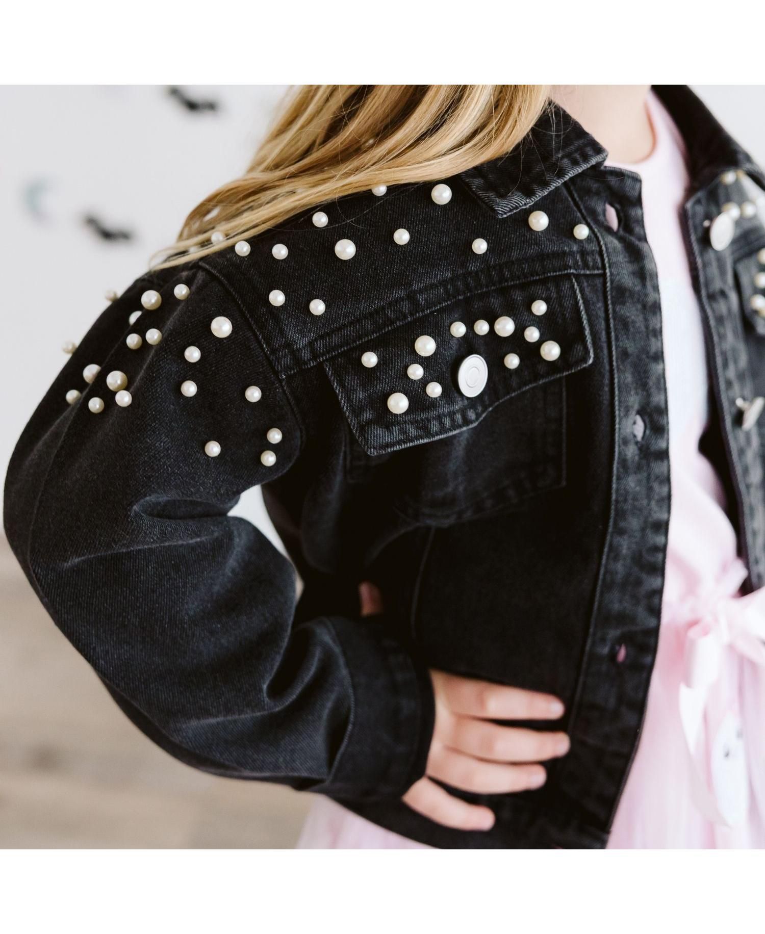 Big Girl's (10-12) Pearl Denim Jacket