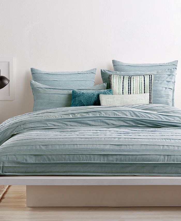 Donna Karan CLOSEOUT! DKNY Loft Stripe Jade Duvet Covers Macy's