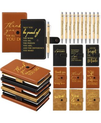 30 Sets Thank You Journals With Pens Bulk Employee Appreciation Teacher Gifts