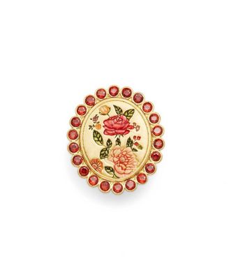 Eve Floral Brooch in Gold