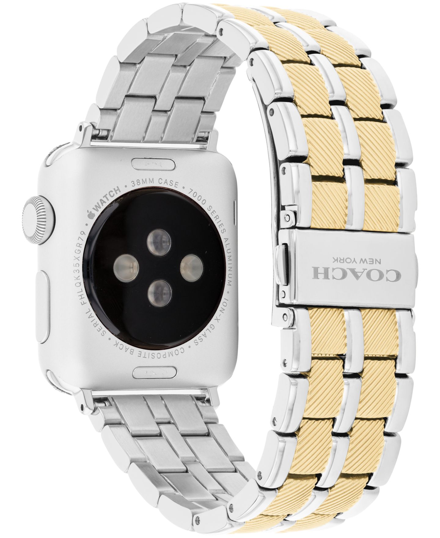Женские ремешки для часов COACH Stainless Steel Bracelet Smart Apple Watch 38mm — фото 3