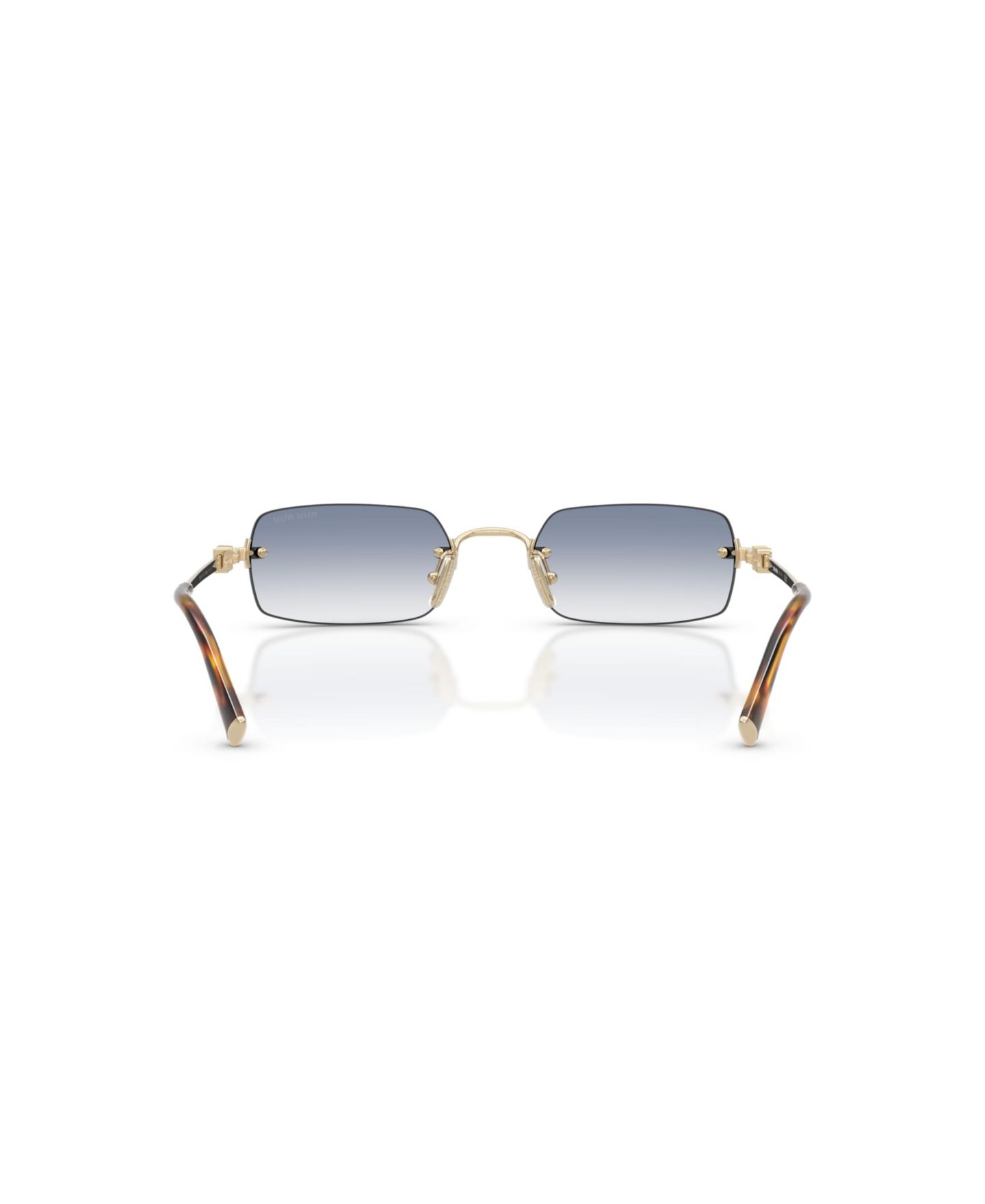 Женские солнцезащитные очки MIU MIU MIU Sunglasses, MU B50S, цвет: Золотой, вариант 1 — фото 8