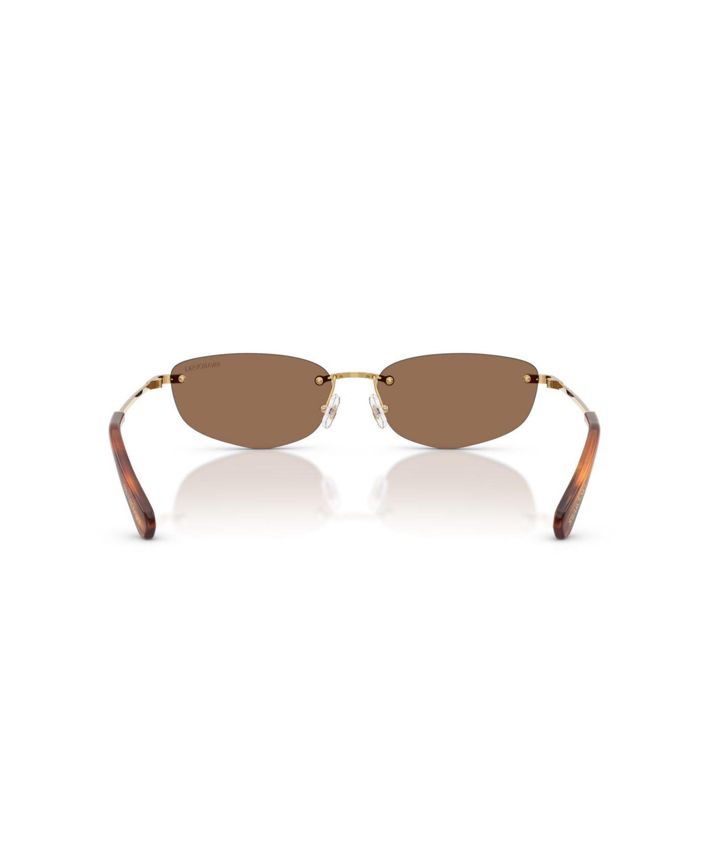 Женские солнцезащитные очки Swarovski Sunglasses, SK7045D, цвет: Золотой — фото 4
