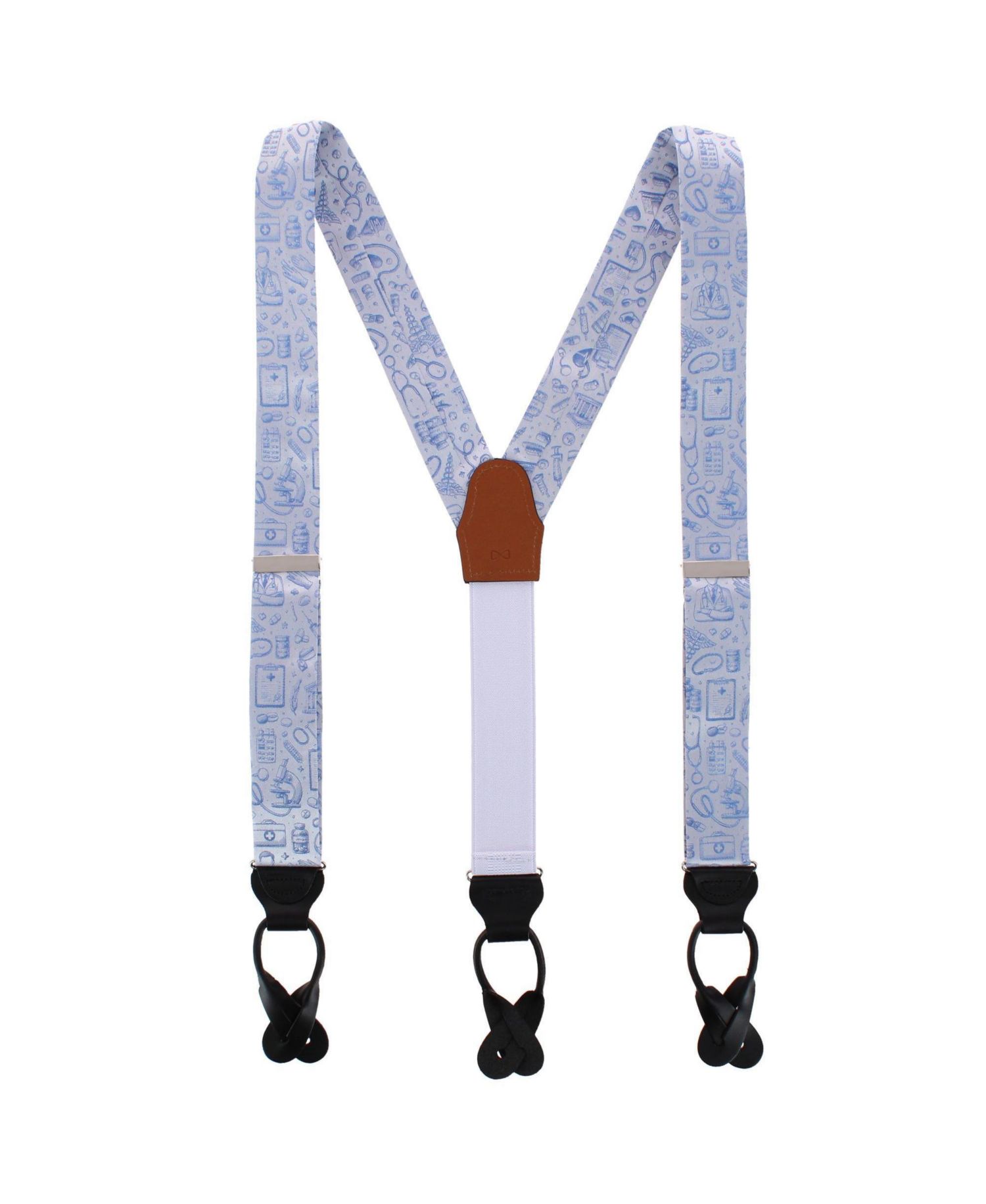 Medical Alert Silk Novelty Suspenders
