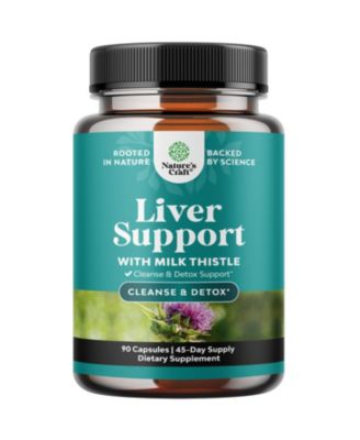 Liver Cleanse Capsules with Milk Thistle Choline Dandelion Artichoke and Beet Root 90 Count