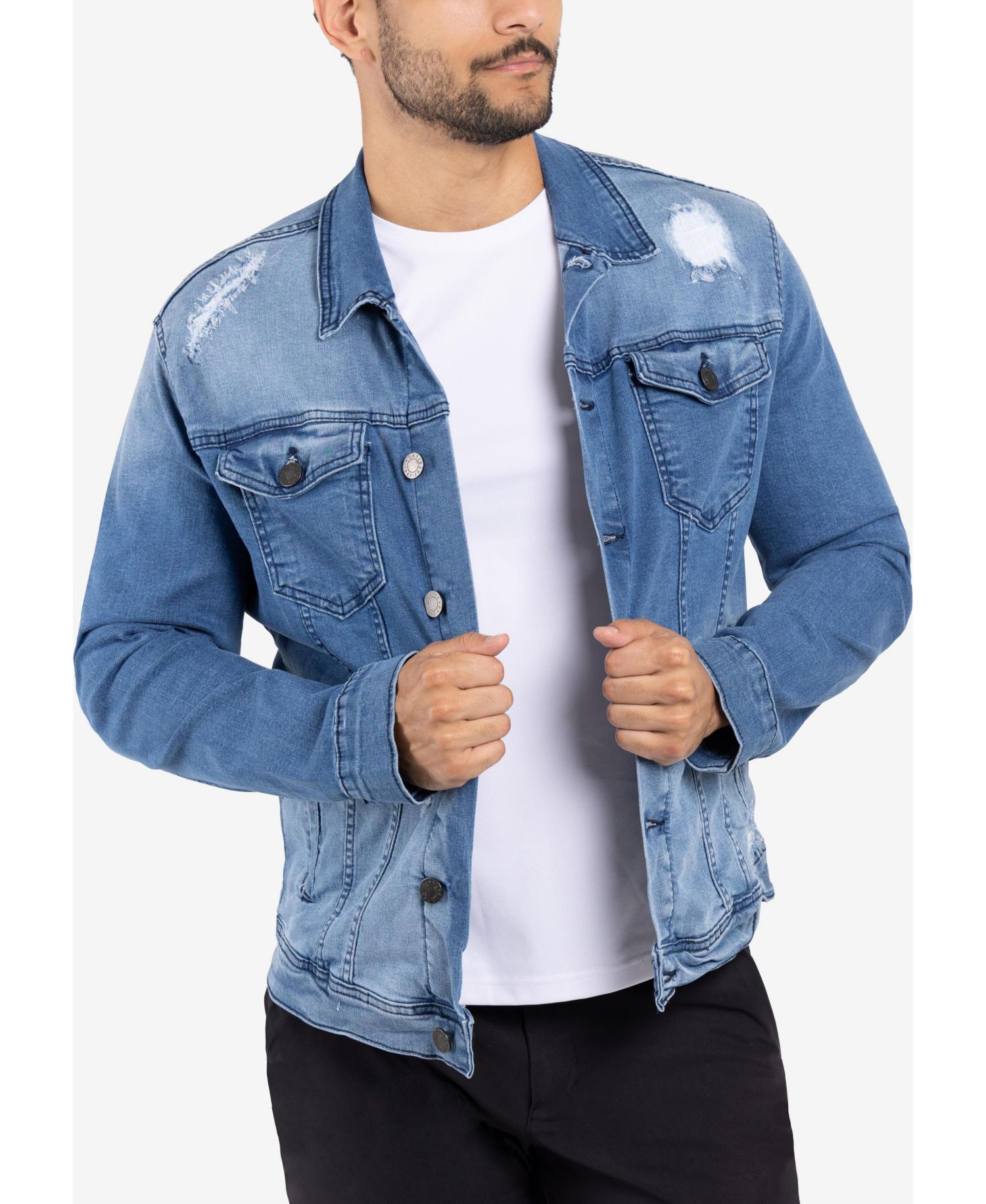 XRAY Men's Regular Fit Flex Denim Jacket