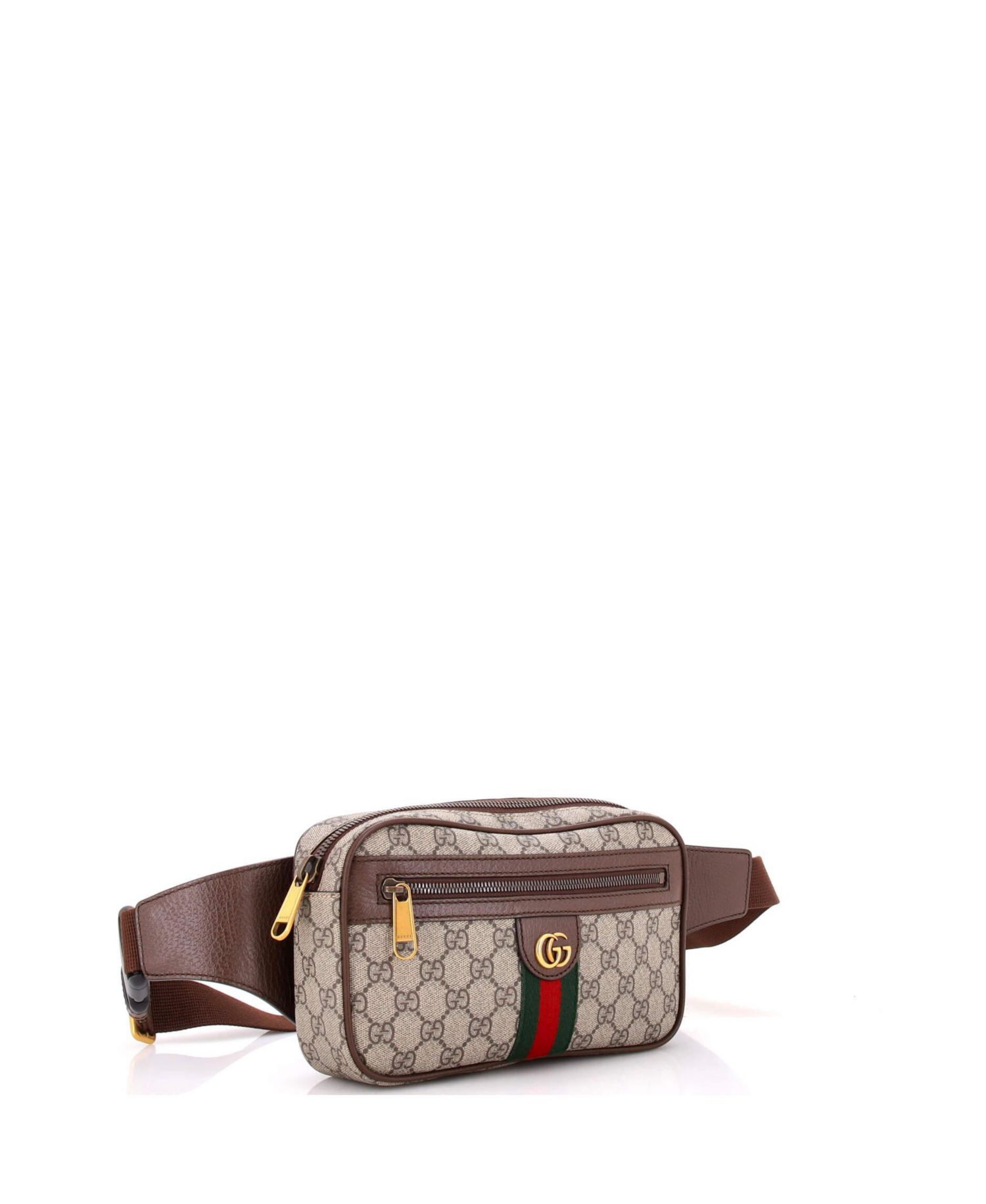 Ophidia Medium Adjustable-Strap GG Coated Canvas Belt Bag