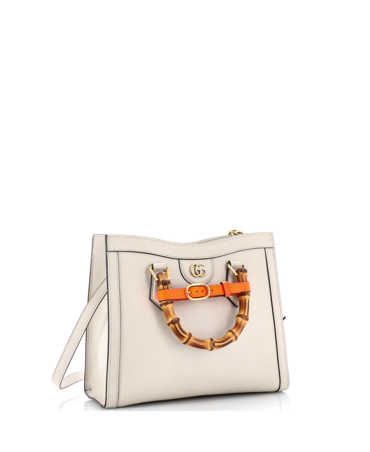 Small Diana NM Bamboo Handle Tote Leather