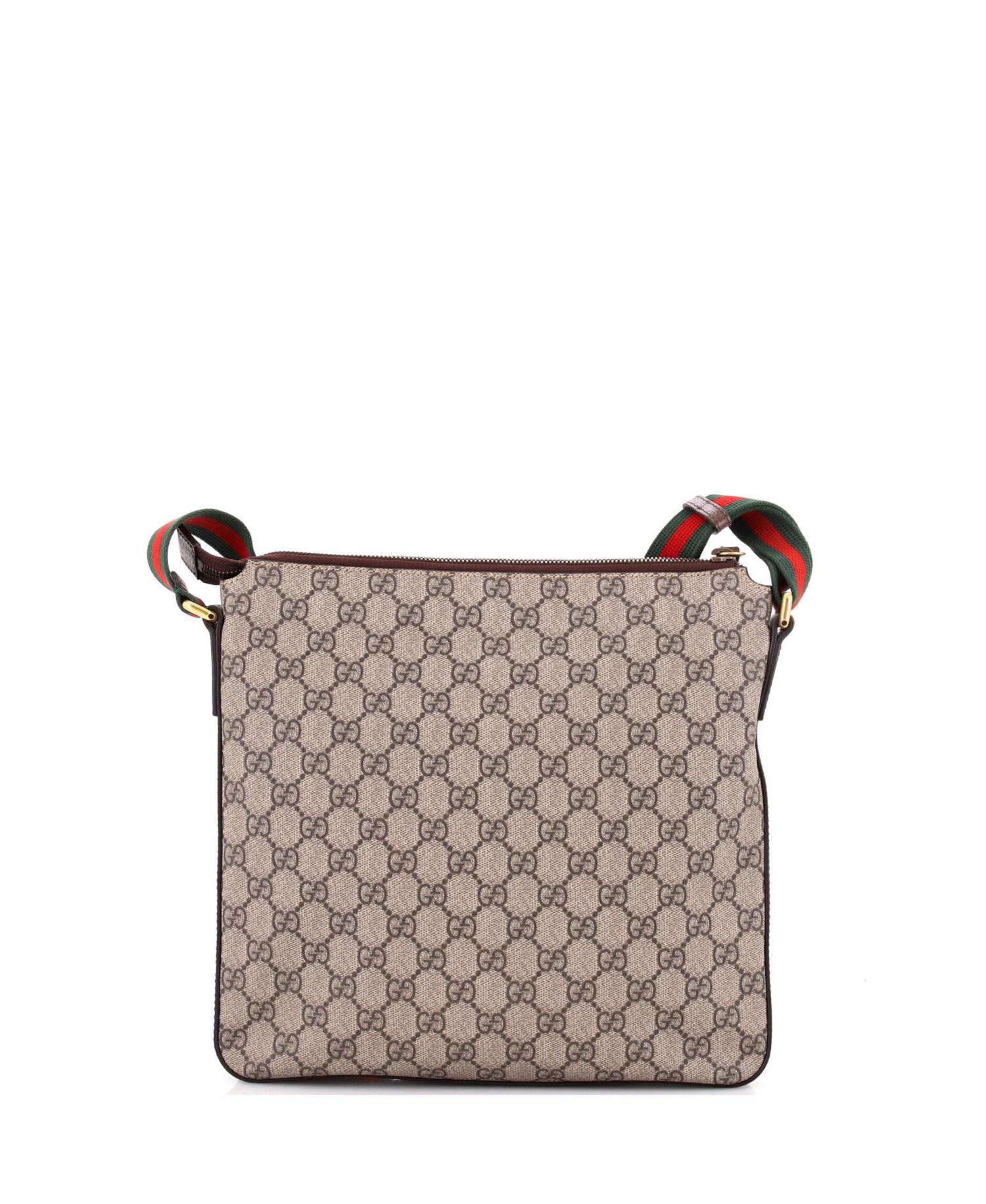 Medium Courrier Zip Messenger GG Coated Canvas with Applique