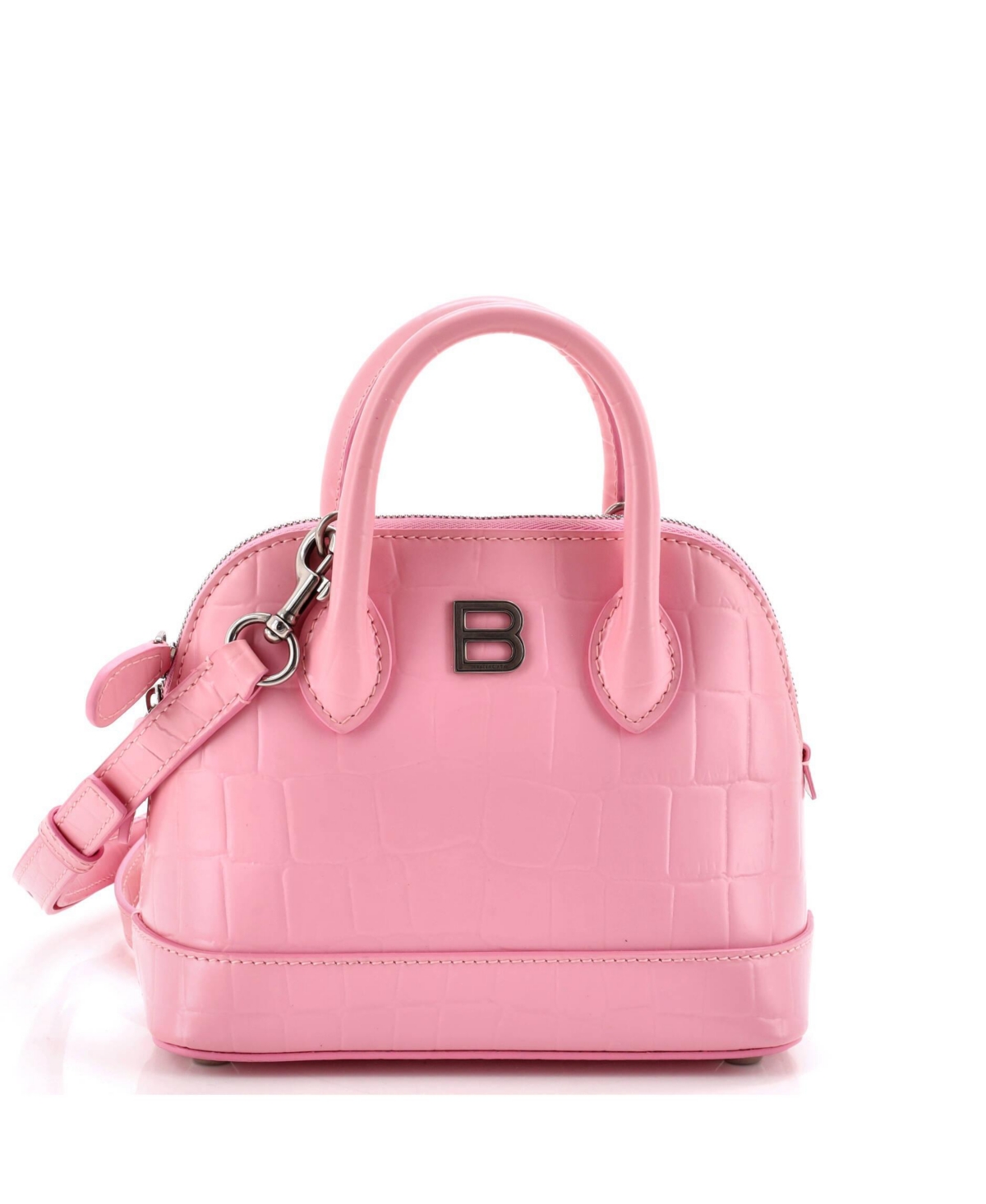 Pre-Owned Balenciaga Xxs Ville Bag Embossed Leather