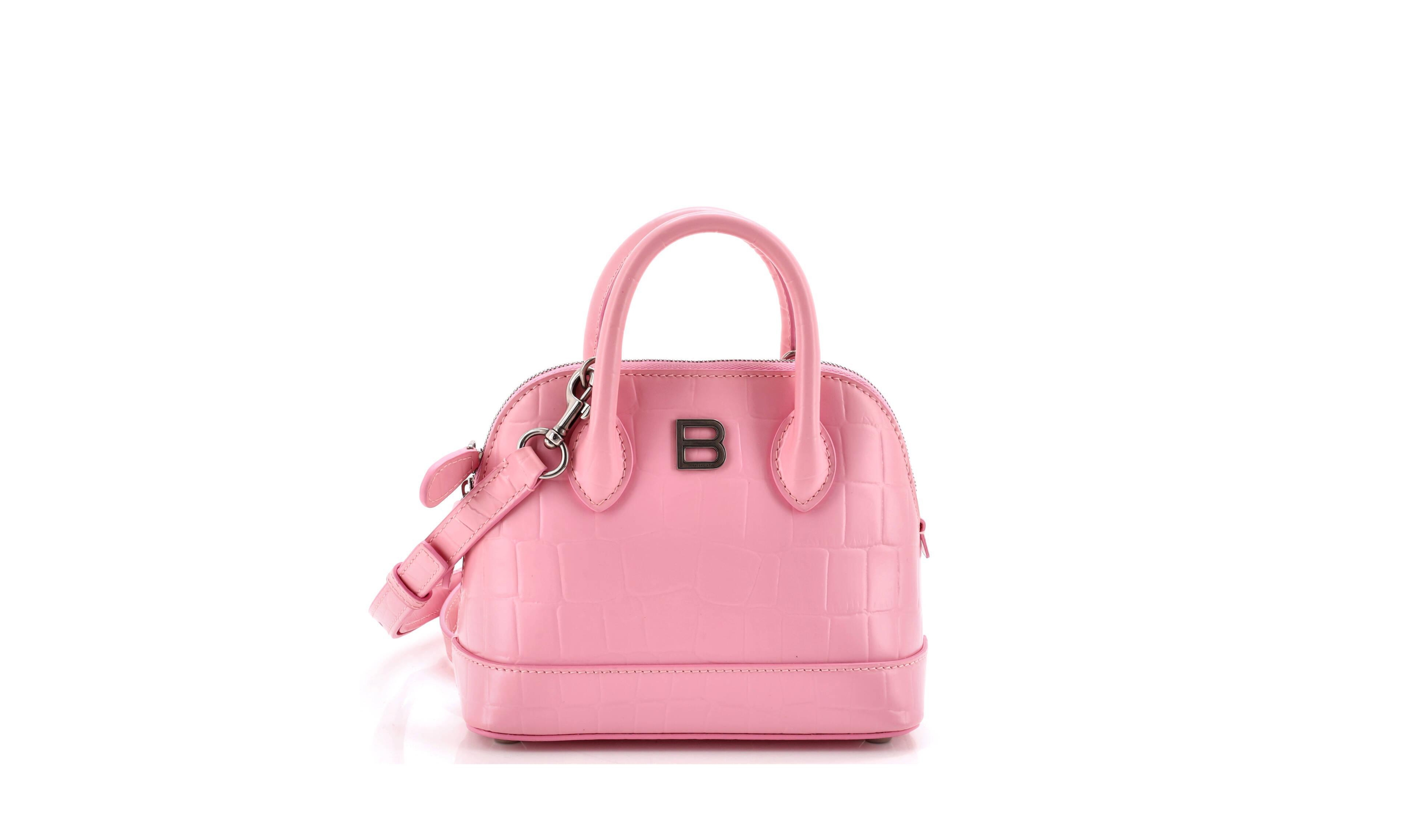 Pre-Owned Balenciaga Xxs Ville Bag Embossed Leather