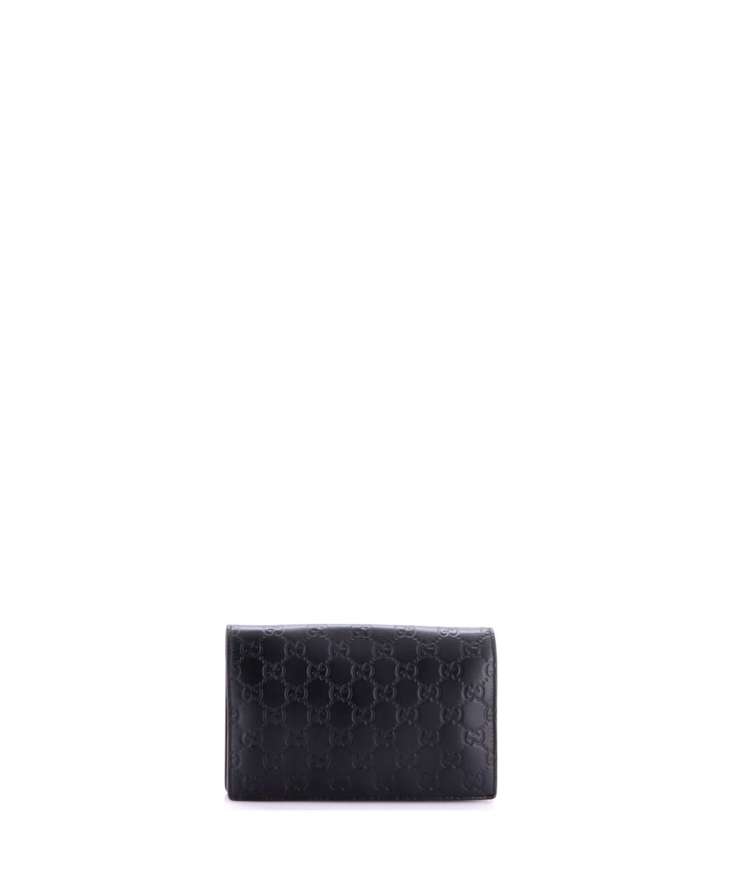 Signature Wallet on Chain Guccissima Leather Crossbody