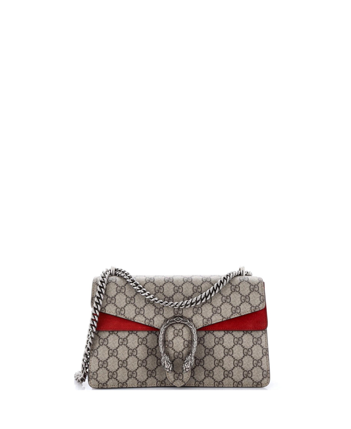 Pre-Owned Gucci Small Dionysus Bag Gg Coated Canvas - Brown