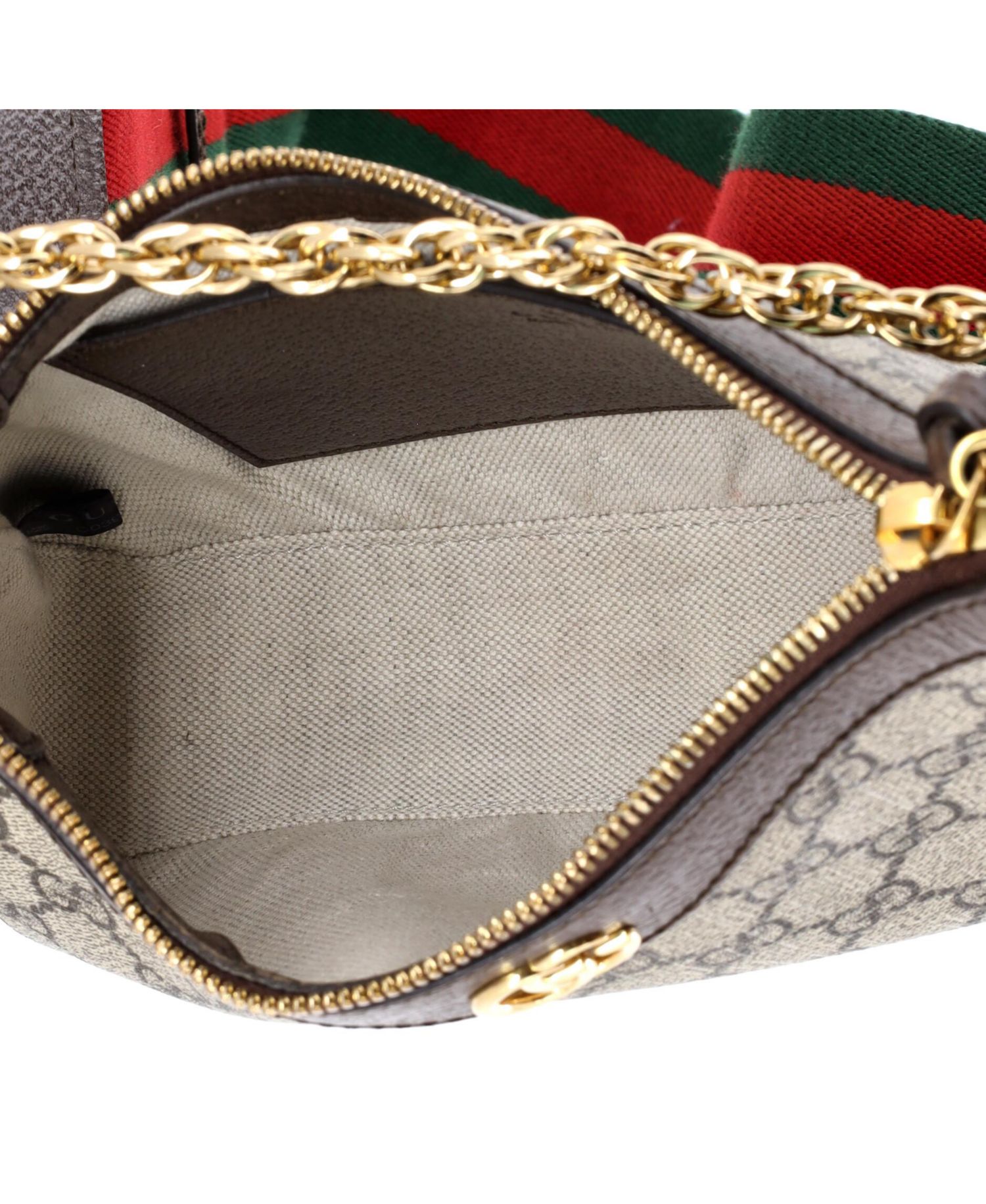 Small Ophidia Charm Shoulder Bag GG Coated Canvas