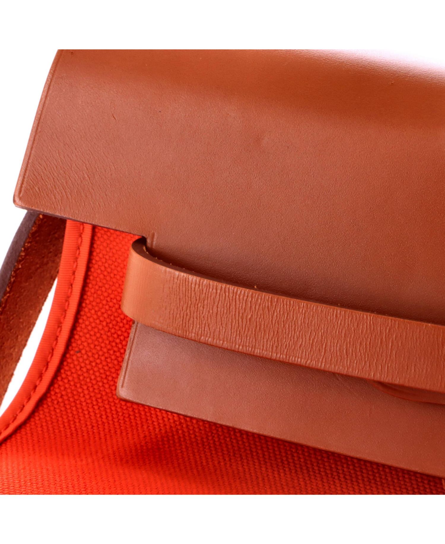 Pre-Owned HERMES Pre-Owned Hermes 39 Herbag Zip Leather and Toile