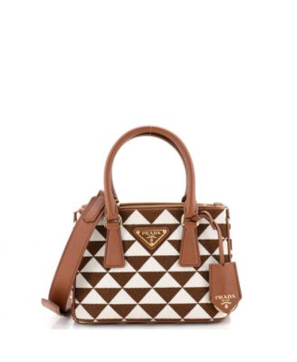 Mini Printed Double Zip Galleria Tote