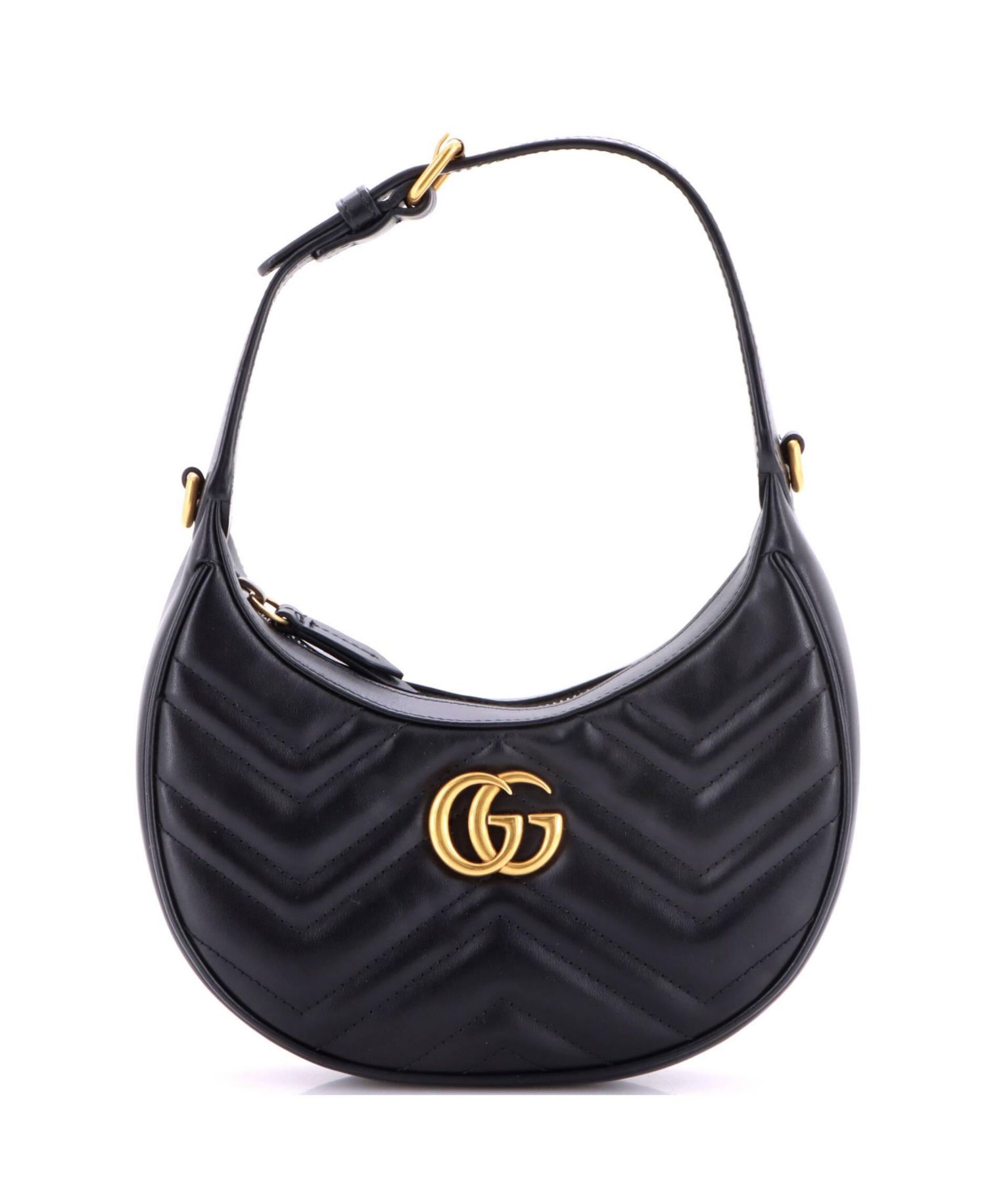 GG Marmont Half Moon Matelasse Mini Hobo