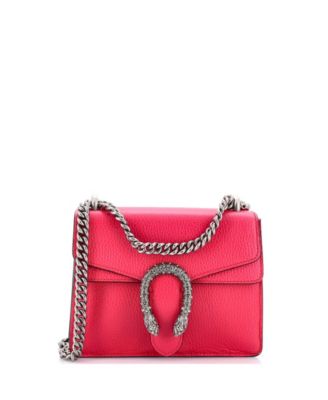 Dionysus Mini Leather Crossbody, 8" W x 6" H x 2" D