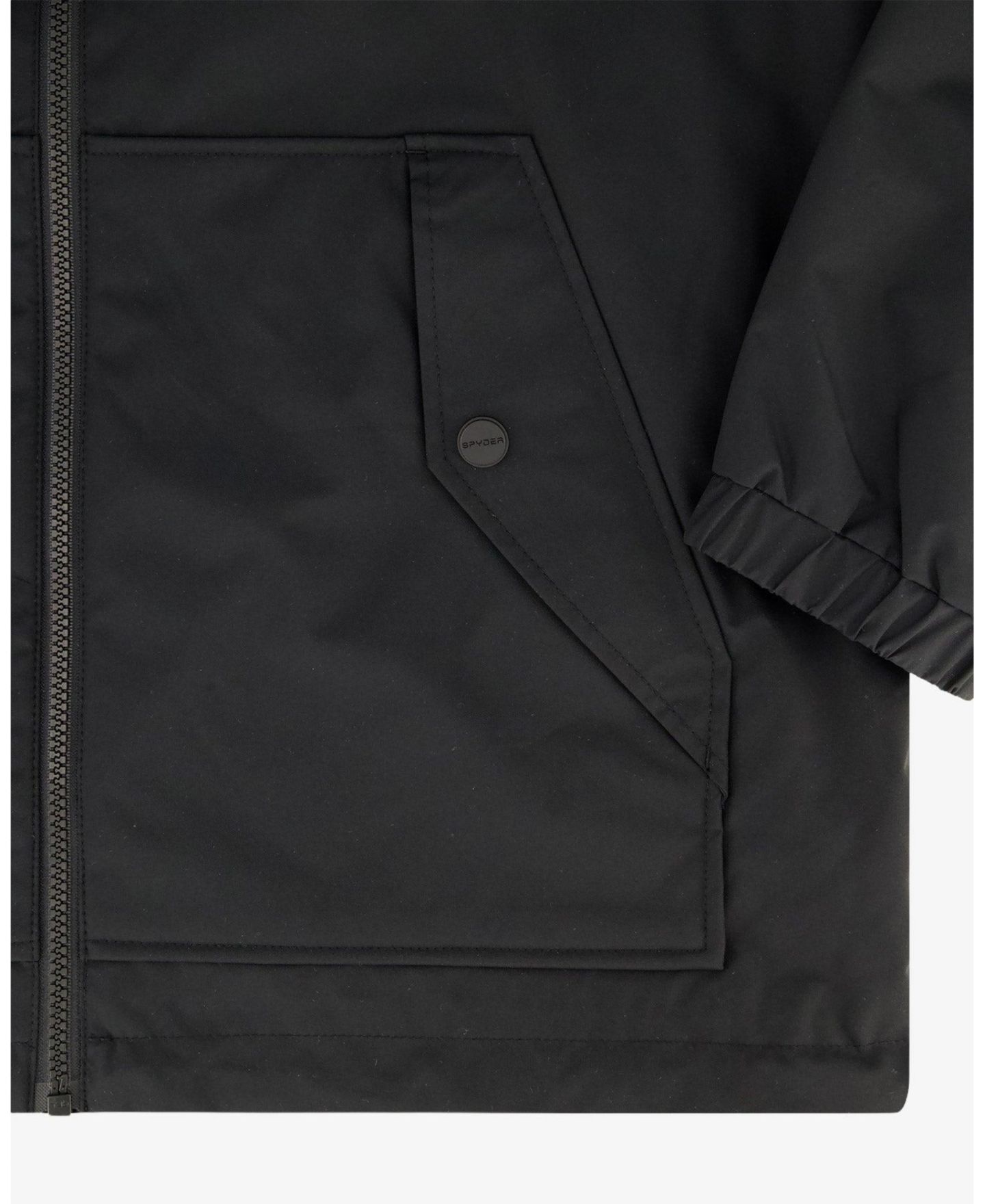 Мужская куртка Spyder Gale Lightweight Hooded Windbreaker, цвет: Чёрный — фото 8